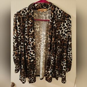 Ellen Tracy Leopard open top